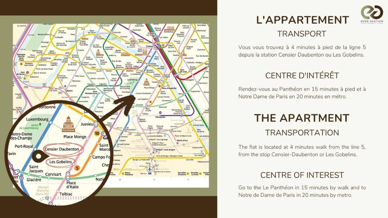 Appart 4Pers#Mouffetard#Port-Royal#La Sorbonne 파리 외부 사진